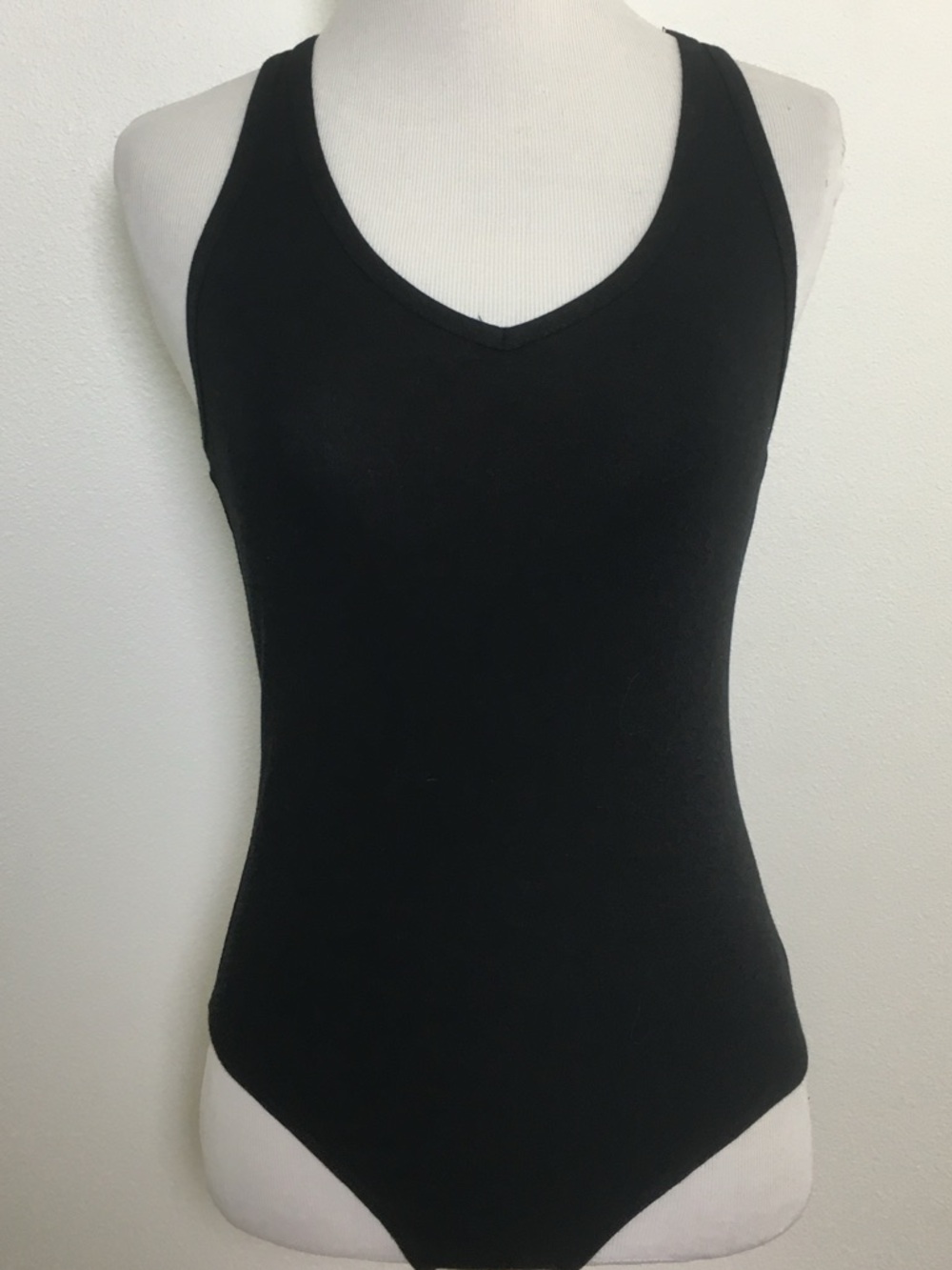 Black Racerback Bodysuit